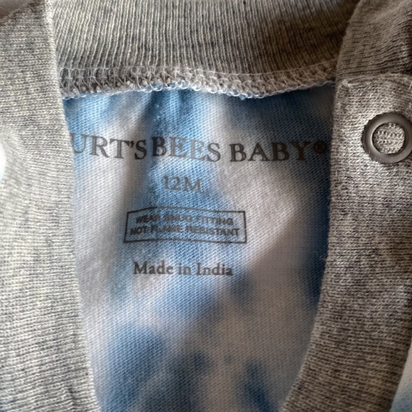 Burt’s Bees Baby hand-dyed short sleeved romper - Picture 3 of 3